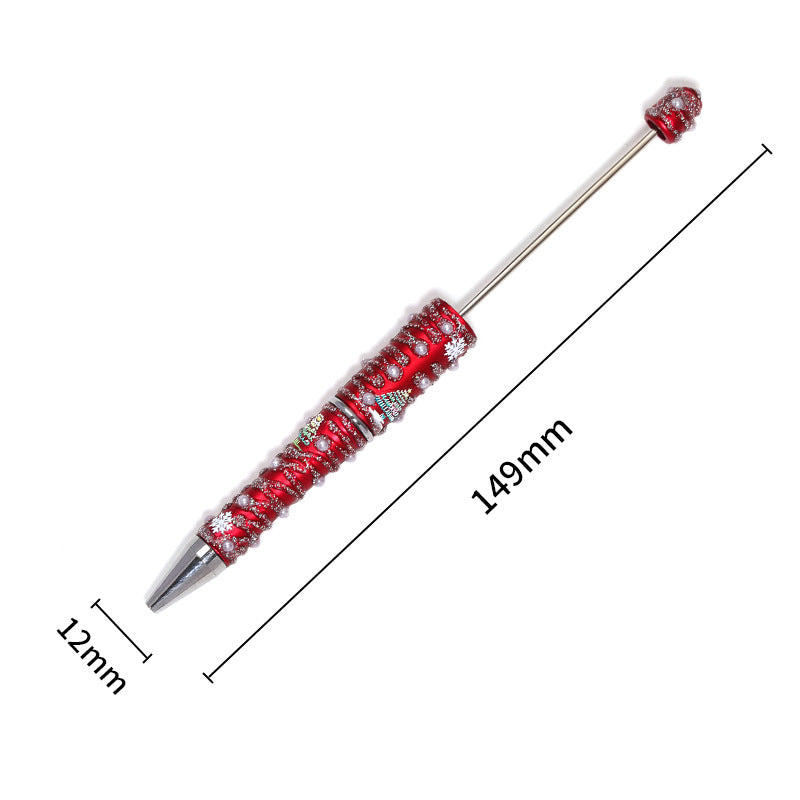 Wholesale 5pcs/pack Christmas glitter glue pearl painting Beadable pen rotating